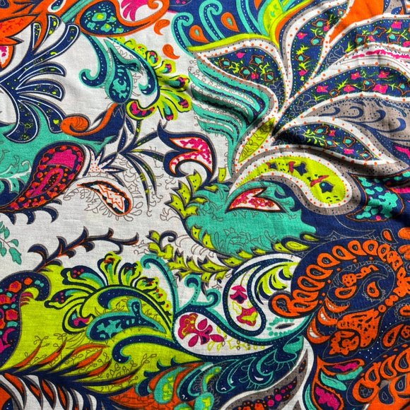 📌WinWin Great Color Combination Half Sleeves Tunic w/ Lace and Elastic Neckline - Picture 12 of 15